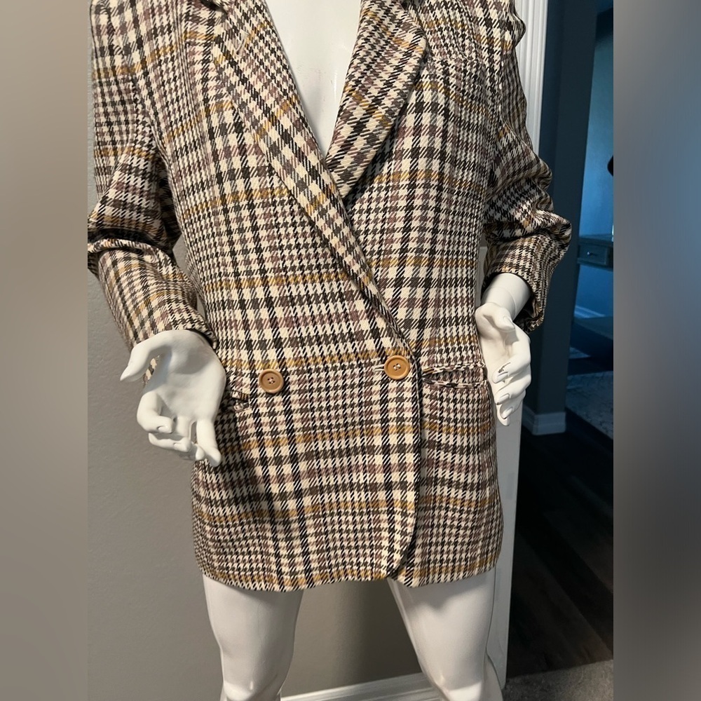 Bogber Plaid Blazer - Picture 4 of 9